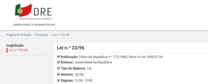 Proteção do utente de serviços públicos essenciais
