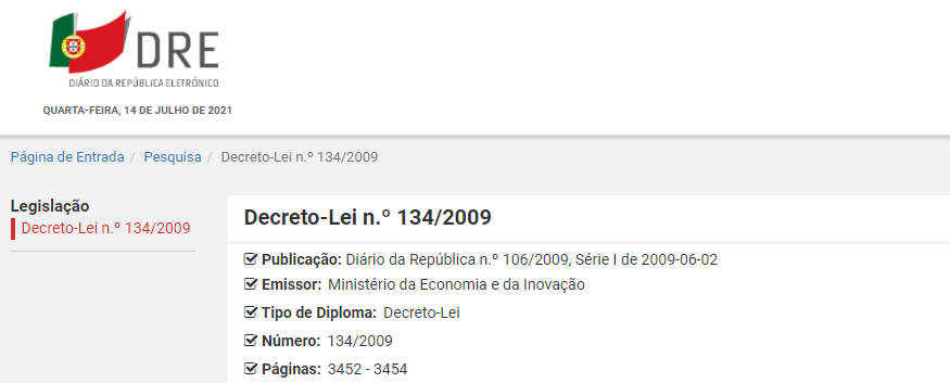 Regime Jurídico Aplicável a Prestação de Serviços de Promoção, Informação e Apoio a Consumidores